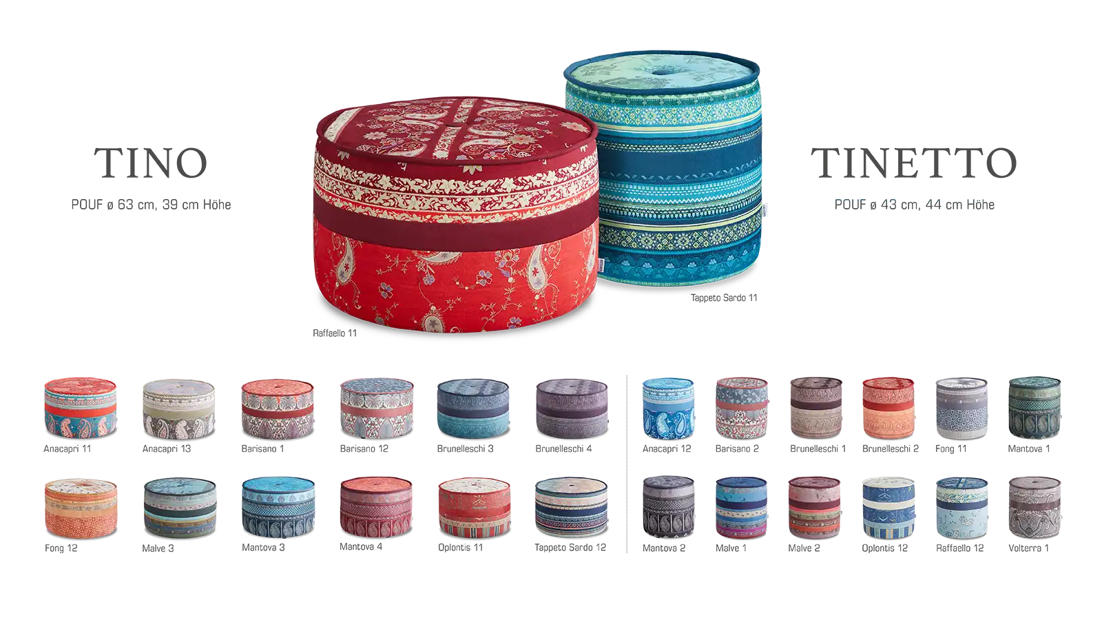 Tino &amp; Tinetto Poufs