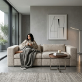 Opera Sofa in Boucle Noble 08 Cloud Dancer
